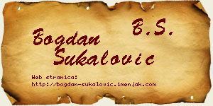 Bogdan Šukalović vizit kartica